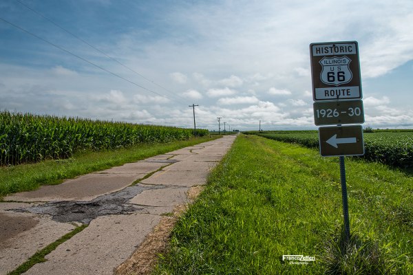 Un tratto della IL4/Route 66 nei pressi di Nillwood